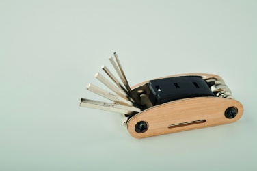 Logo trade business gift photo of: Multi tool pocket in bamboo