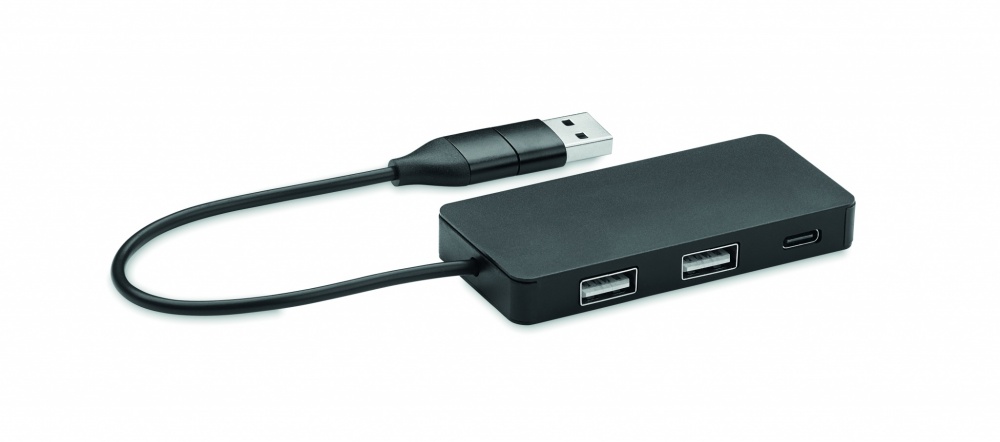 Logotrade promotional merchandise image of: 3 port USB hub with 20cm cable