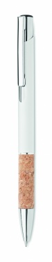 Logo trade advertising products picture of: Ballpoint pen made of aluminum with a cork grip