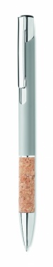 Logo trade advertising products picture of: Ballpoint pen made of aluminum with a cork grip