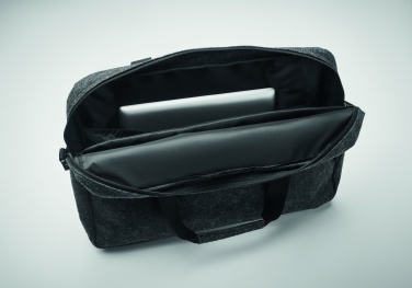 Logo trade advertising product photo of: 15 inch RPET felt laptop bag
