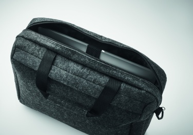 Logo trade business gifts image of: 15 inch RPET felt laptop bag