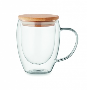 Logo trade business gifts image of: Double wall borosilicate mug