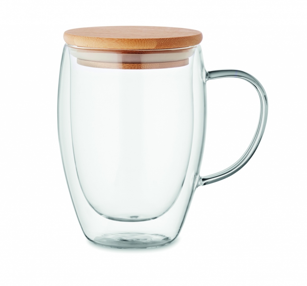 Logo trade promotional gifts image of: Double wall borosilicate mug
