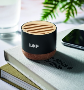 Logotrade promotional merchandise picture of: Cork and aluminium speaker
