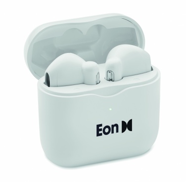 Logo trade corporate gifts picture of: TWS earbuds with charging base
