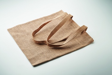 Logo trade corporate gifts image of: Jute long handled shopping bag
