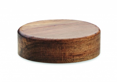 Logotrade corporate gift picture of: Wireless charger in acacia 15W