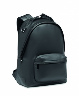 Logo trade promotional giveaways image of: Laptop 15" soft PU backpack