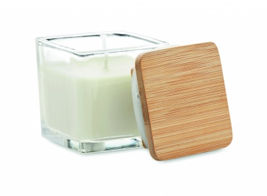 Logo trade promotional products picture of: Squared fragranced candle 50gr
