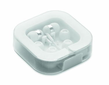 Logo trade promotional items image of: Ear phones with silicone covers