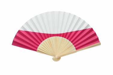 Logo trade promotional item photo of: Manual fan flag design
