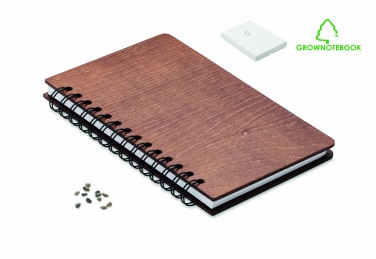 Logo trade corporate gifts picture of: A5 Birch tree GROWBOOK™