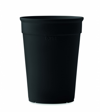 Logo trade business gift photo of: Recycled PP cup capacity 250 ml