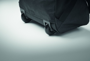 Logo trade business gift photo of: A portable backpack trolley with wheels, made of 600D RPET polyester