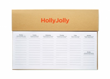 Logo trade promotional gift photo of: Weekly desktop planner