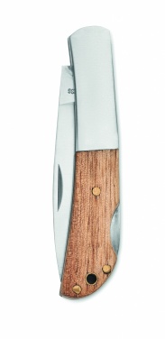 Logotrade corporate gift image of: Foldable knife in acacia wood