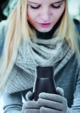 Logo trade advertising products image of: Heat-cool double wall bottle