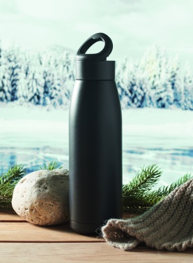 Logo trade advertising product photo of: Heat-cool double wall bottle