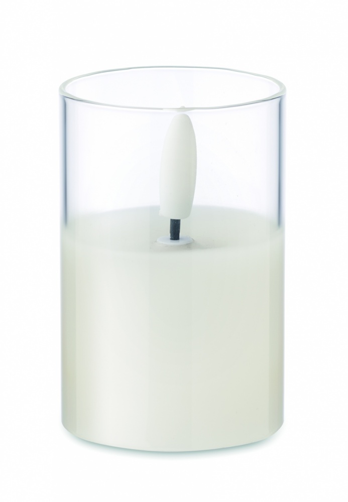 Logotrade corporate gift picture of: LED wax candle in glass holder