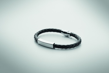 Logotrade promotional item picture of: Braided faux leather bracelet