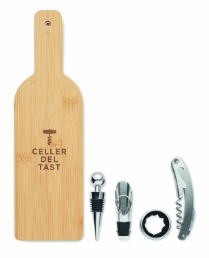 Logo trade promotional products image of: Bottle shaped wine set