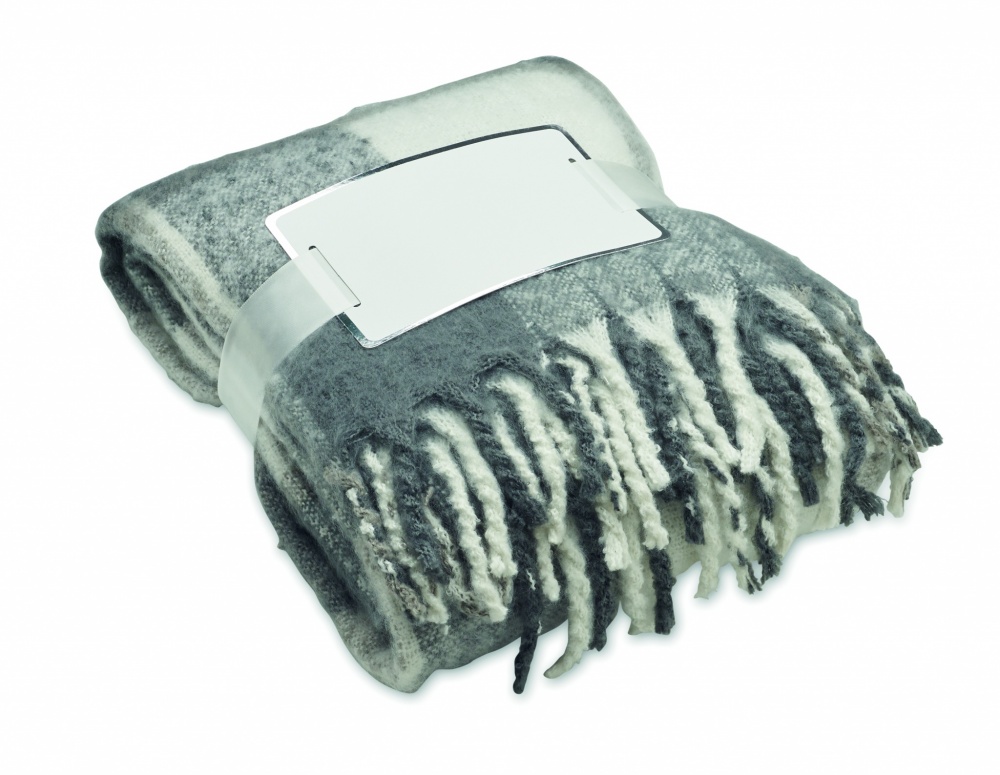 Logotrade promotional gift picture of: Chequered mohair blanket