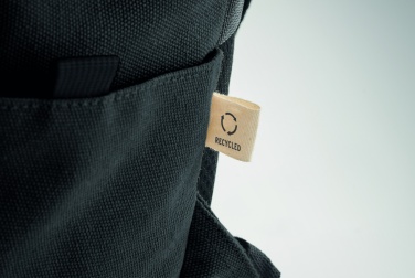 Logotrade corporate gift picture of: A 15-inch laptop backpack made of recycled pre-consumer cotton with customizable printing