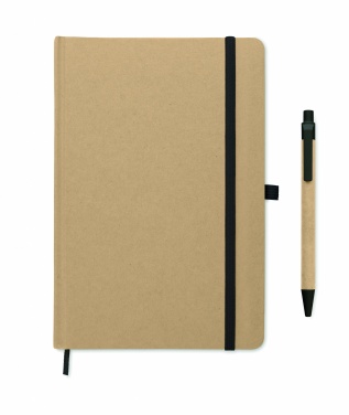 Logo trade promotional product photo of: Caratil A5 notebook in recycled carton