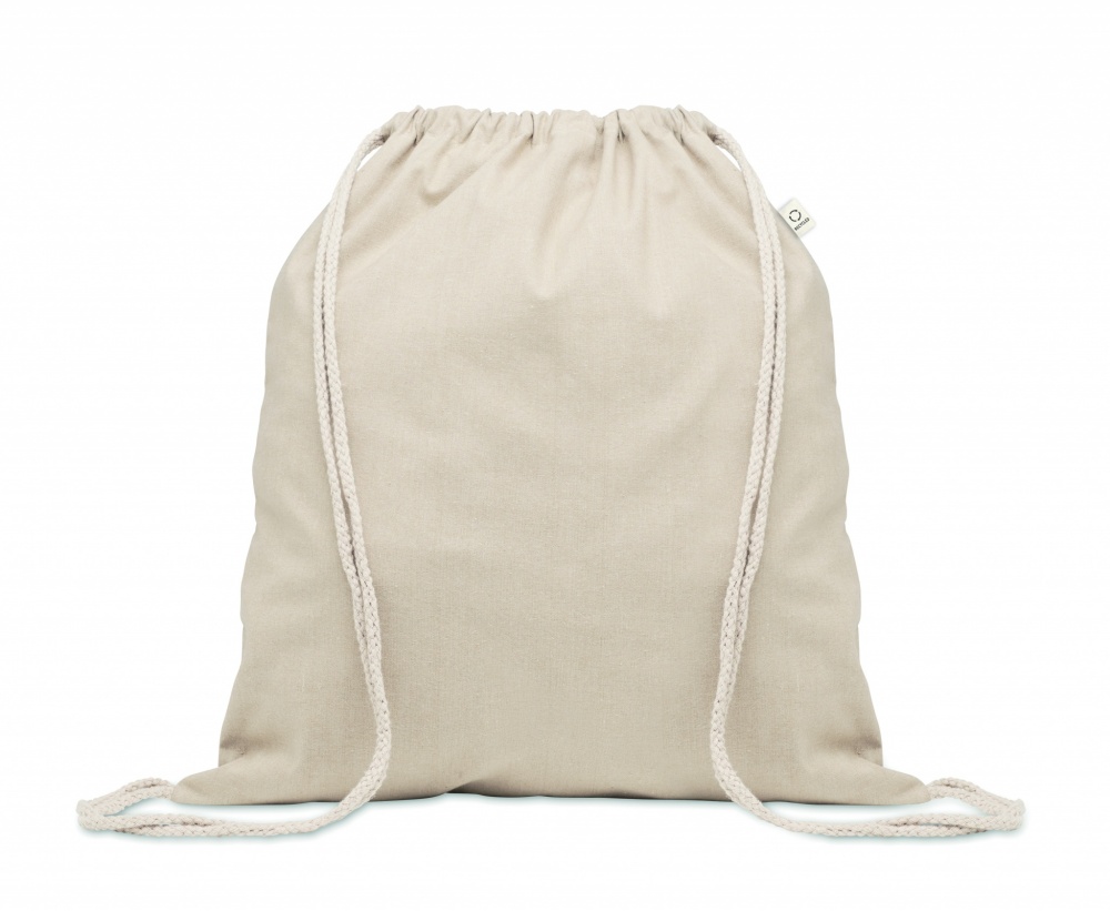 Logotrade promotional merchandise image of: Recycled cotton drawstring bag
