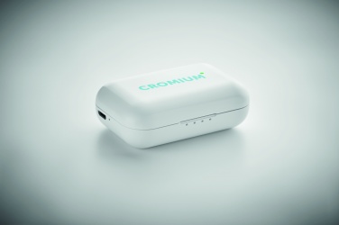 Logotrade promotional product image of: TWS earbuds with charging base