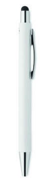 Logo trade business gifts image of: Antibacterial stylus ballpen