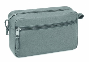 Logotrade promotional item picture of: Hemp toilet bag hemp 200 gr/m²