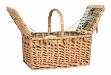 Logotrade promotional product image of: Wicker picnic basket 4 people