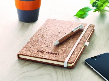 Logotrade advertising product picture of: A5 cork notebook with pen