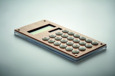 Logotrade promotional giveaways photo of: 8 digit bamboo calculator