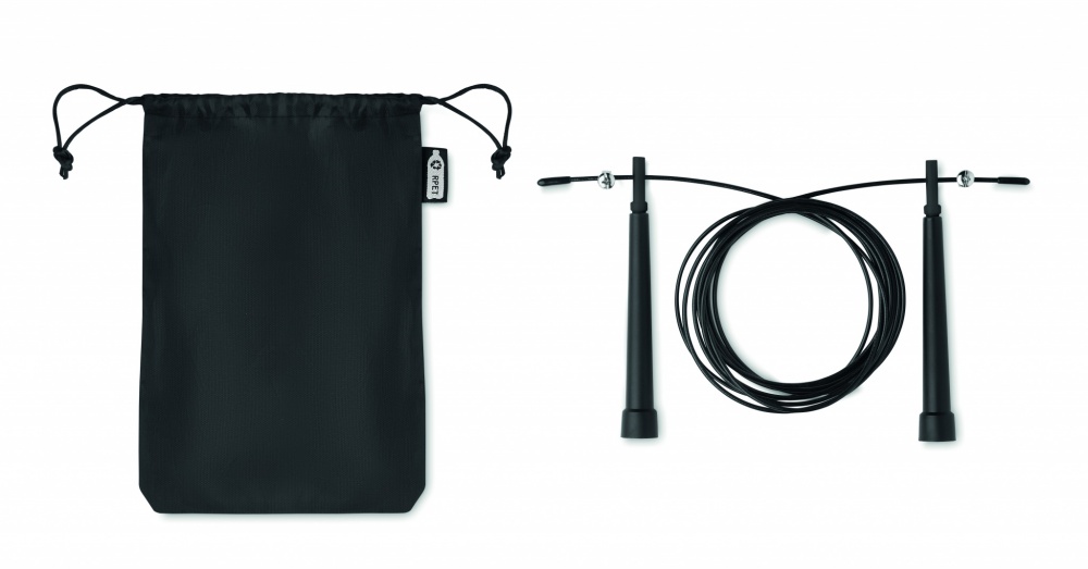 Logo trade promotional item photo of: Speed jumping rope RPET pouch