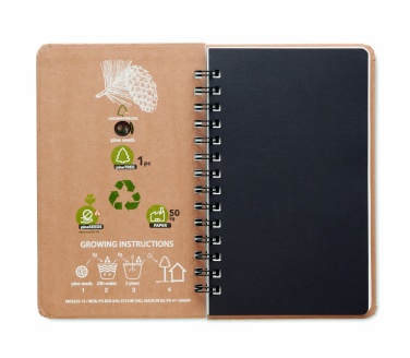 Logotrade promotional gifts photo of: A5 Pine tree GROWNOTEBOOK™