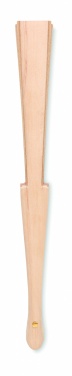 Logo trade promotional item photo of: Wood hand fan with cork fabric