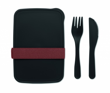 Logo trade business gift photo of: Lunch box with cutlery
