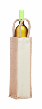 Logotrade promotional product image of: Jute wine bag for one bottle