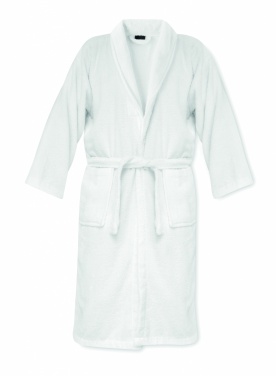 Logo trade promotional giveaways image of: Bathrobe organic cotton XL/XXL