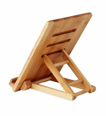 Logo trade promotional giveaways image of: Bamboo tablet stand TUANUI