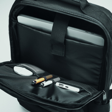Logo trade corporate gifts image of: Laptop backpack in 300D RPET
