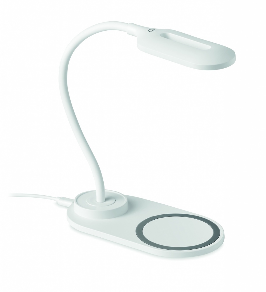 Logo trade promotional gifts image of: Desktop light and charger 10W