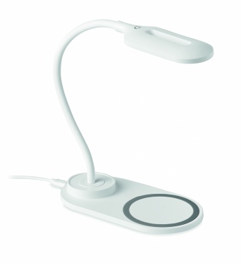 Logo trade promotional products image of: Desktop light and charger 10W