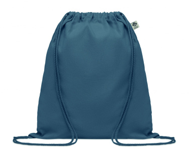 Logo trade promotional gift photo of: Organic cotton drawstring bag