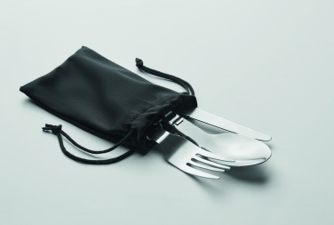 Logo trade promotional gifts image of: 3-piece camping cutlery set
