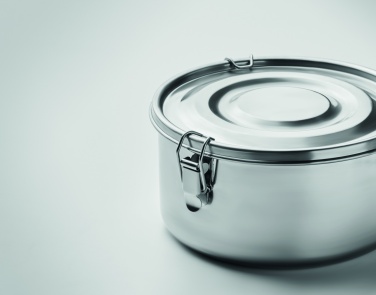 Logo trade promotional products image of: Set of 2 stainless steel boxes