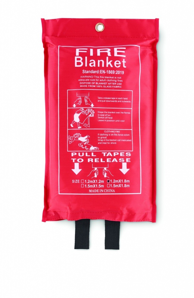 Logotrade promotional item picture of: Fire blanket in pouch 120x180